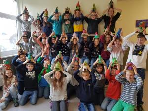 Übergabe des Fördervereins an die Kunstlehrerinnen Henselmann und Mann