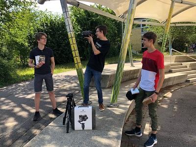 Smepper mit Filmausrüstung