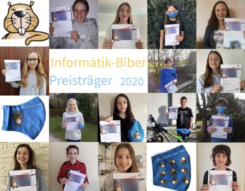 Einige der vielen Preisträger des Informatik-Bibers 2020