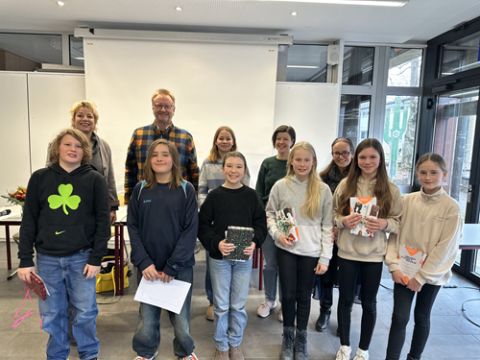 Teilnehmende des Vorlesewettbewerbs 2026